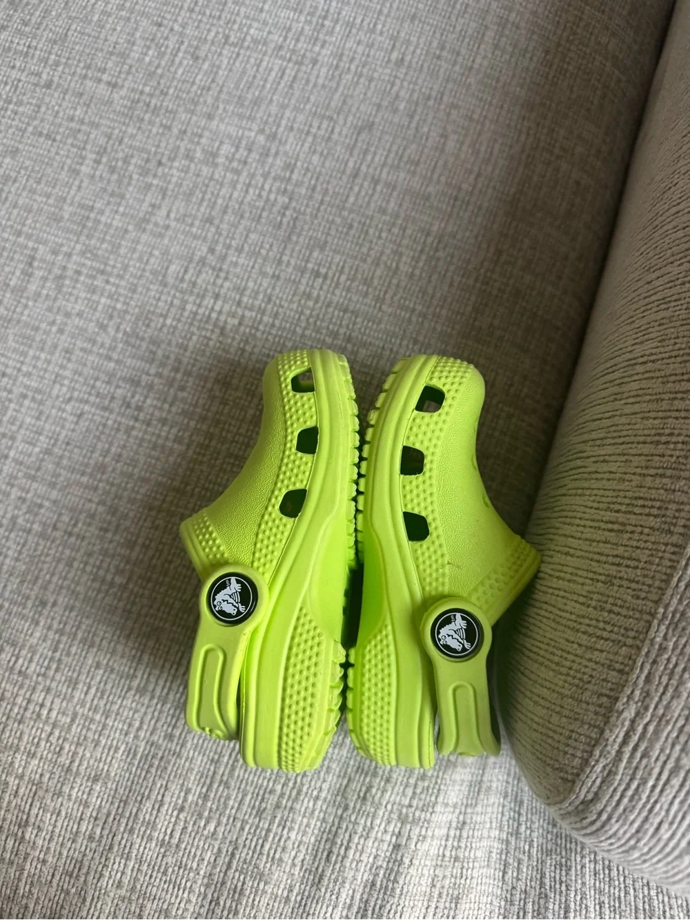 CROCS Kids Bright Lime Green Classic Clog
